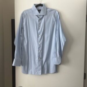 Zegna men's dress shirt. Light blue size 17
